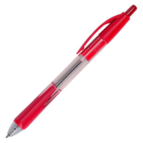 Bolígrafo retráctil Bruneau punta 1 mm rojo