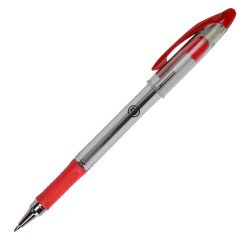 Kogelpen Bruneau kegelpunt 1mm met dopje - rood