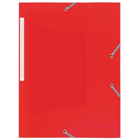 Carpeta de 3 solapas polipropileno A4 Roja