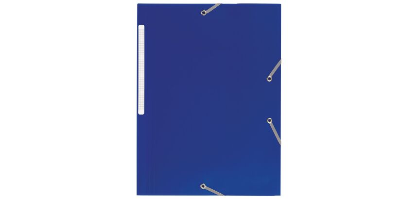 Chemise à élastique 3 rabats plastique Bruneau 24 x 32 cm dos 3 cm couleur