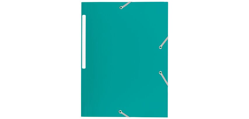 Chemise à élastique 3 rabats plastique Bruneau 24 x 32 cm dos 3 cm couleur
