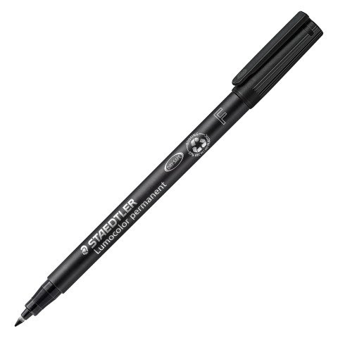 Rotulador permamente Lumocolor Staedtler punta fina Negro