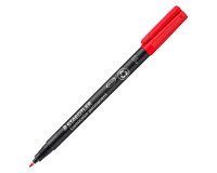 Stylo feutre permanent Steadtler Lumocolor "dry safe" 0,6 mm - rouge