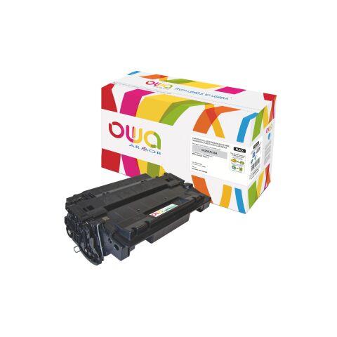 Tóner Owa compatible con HP 55A (CE255A) negro (6000 páginas)