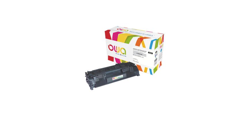Toner Owa compatible HP 80A-CF280A noir pour imprimante laser