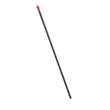 Outdoor brush, metallic black handle, with screw cone