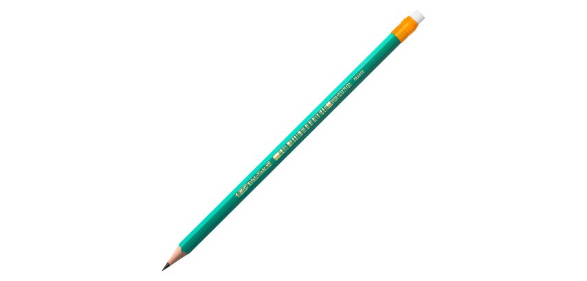 Crayon à papier bout gomme Bic Ecolutions HB - Boîte de 12
