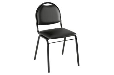 Volga chair black vinyl