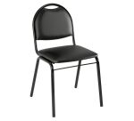 Chaise Arioso vinyle noir