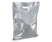 Bolsas de color para tiendas de plástico asas planas Alt 45 x An 37 cm- paquete de 100