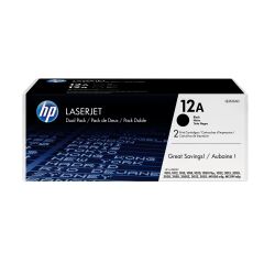 HP 12A (Q2612AD) Pack tóner original negro de alta capacidad (2 x 2000 páginas)