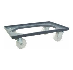 Plataforma con ruedas para cajas apilables