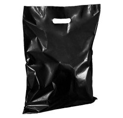 Bolsas de color para tiendas de plástico asas planas Alt 45 x An 37 cm- paquete de 100