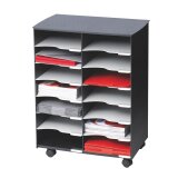 Cabinet multiple compartments black and grey