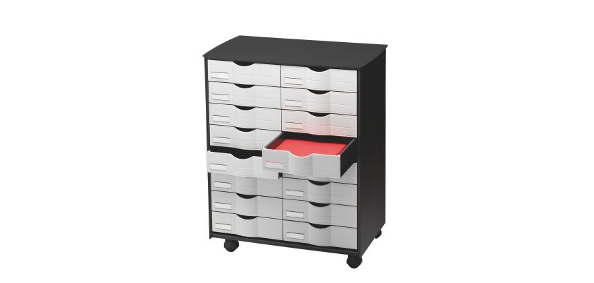 Desserte mobile 16 tiroirs