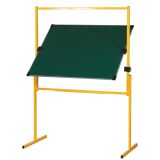Bord met draaiende as 2 groene kanten 100 x 120 cm