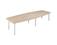 Tisch mit verstellbarem Gestell und Metallbeinen Belem