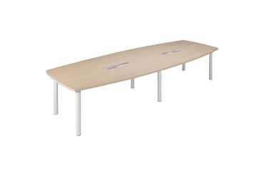 Table de réunion modulable piètement métal Belem