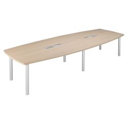 Mesa de reunión modulable Belem con patas metal