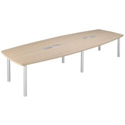 Table modulaire plateau chêne 14 personnes L 380 x P 140 cm - Frégate