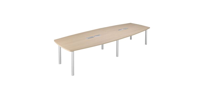 Table modulaire plateau chêne 14 personnes L 380 x P 140 cm - Frégate