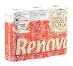 Papier toilette quadruple épaisseur Grand Royal Renova - 42 rouleaux de 140 feuilles