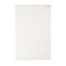 Block 48 sheets of white paper squared 50 sheets for flip-over Exacompta 65 x 100 cm