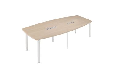 Modular meeting table with metal base Belem