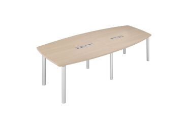 Modular meeting table with metal base Belem