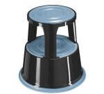 Tabouret marchepied roulant métal 2 marches