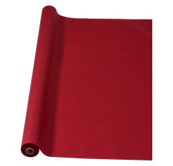 Nappe non tissé coloris bordeaux - Rouleau de 25 mètres
