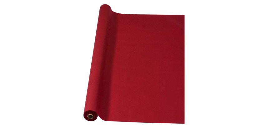Nappe non tissé coloris bordeaux - Rouleau de 25 mètres