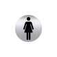 Zelfklevend pictogram Ø 8 cm "toilet vrouw" Durable 