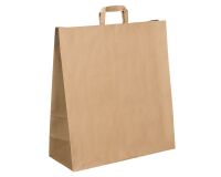 Bolsa kraft marrón asas planas 48 x 45 x 17 cm - Caja de 120