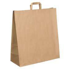 Bolsa kraft marrón asas planas 48 x 45 x 17 cm - Caja de 120