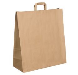 Bolsa kraft marrón asas planas 48 x 45 x 17 cm - Caja de 120