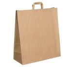 Bolsa kraft marrón asas planas 48 x 45 x 17 cm - Caja de 120