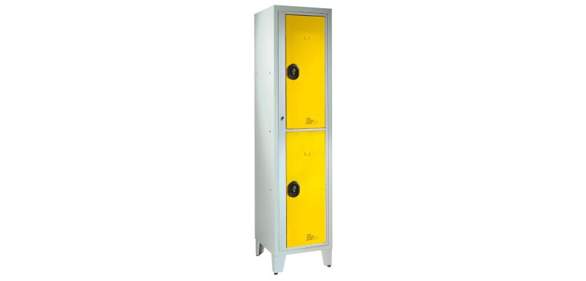 Vestiaire visitable idéal collège - 1 colonne H 207cm