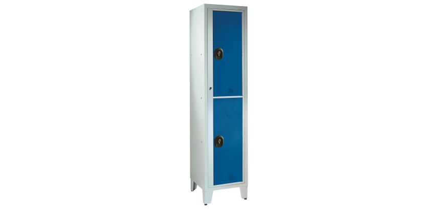 Vestiaire visitable idéal collège - 1 colonne H 207cm