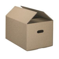 Caisse déménagement kraft brun double cannelure L 50 x l 35 x H 29 cm