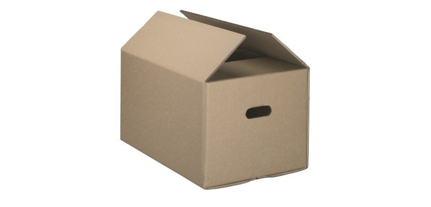 Caisse déménagement kraft brun double cannelure L 50 x l 35 x H 29 cm