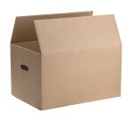 Cartons de déménagement kraft brun double cannelure H 35 x L 50 x P 28 cm