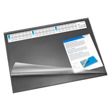 Placemat with translucent covering - 40 x 53 cm black 