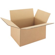 Carton Caisse américaine kraft brun double cannelure L 48 x l 28 x H 33 cm