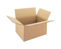 Caisse américaine kraft brun double cannelure H 33 x L 28 x P 48 cm