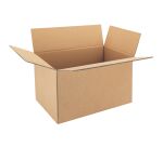 Caisse américaine kraft brun double cannelure H 30 x L 30 x P 50 cm