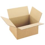 Carton Caisse américaine kraft brun simple cannelure L 23 x l 19 x H 12 cm