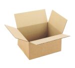 Caisse américaine kraft brun simple cannelure H 12 x L 19 x P 23 cm