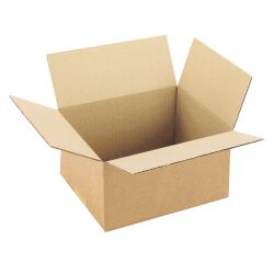 Amerikanische Kiste braune Kraft Doppelwelle L 20 x B 15 x H 12 cm