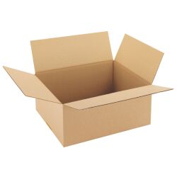 Carton Caisse américaine kraft brun simple cannelure L 36 x l 27 x H 16 cm